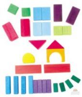 Кубики цветные, геометрические